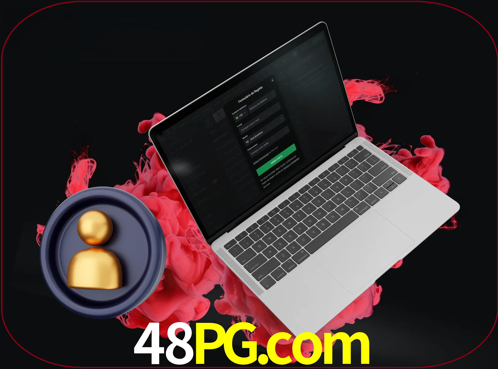 No cabeçalho do site 48pg, clique no botão que o levará a um formulário especial onde terá de introduzir as suas informações actuais.