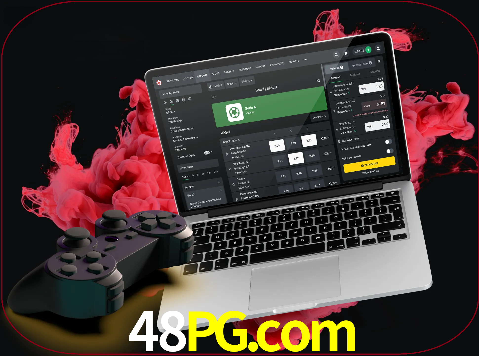Visite a secção especial de jogos de vídeo em 48pg para descobrir em que jogos pode apostar e ganhar muito dinheiro.